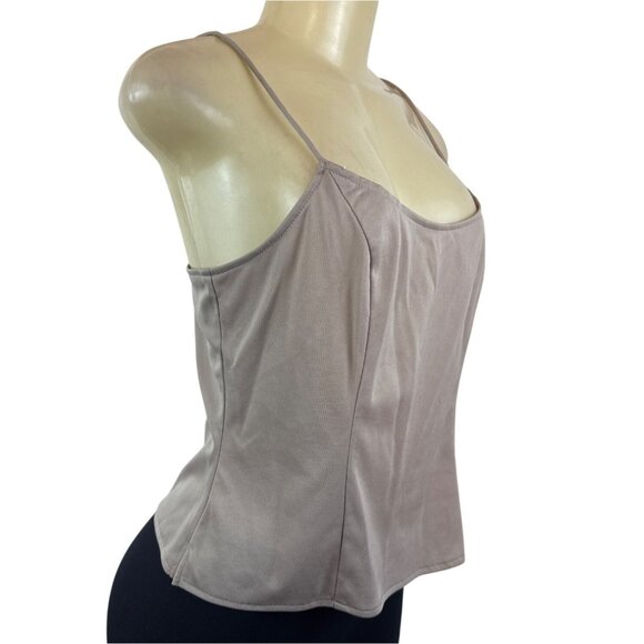 JS Boutique Women's Beige Sheer & Embroidered Long Sleeve Cami Set Sz 10 - Picture 5 of 11